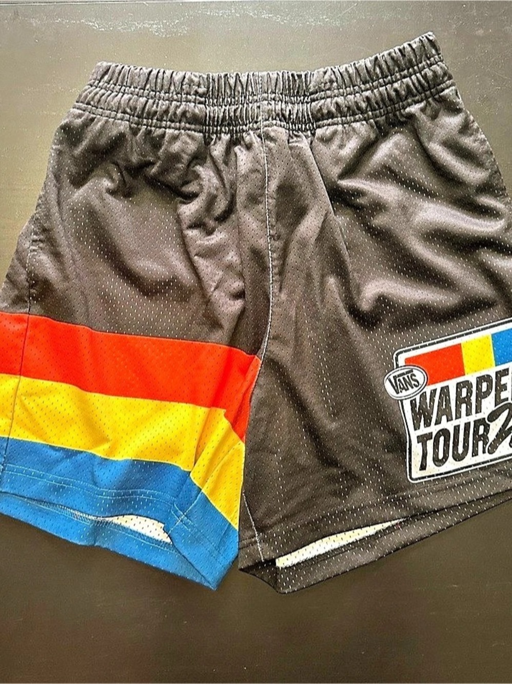 Vans Warped Tour '96 Color Block Shorts Boys Medium
